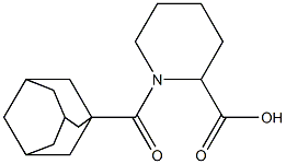 1-(1-adamantylcarbonyl)piperidine-2-carboxylic acid Struktur
