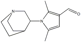 1-(1-azabicyclo[2.2.2]oct-3-yl)-2,5-dimethyl-1H-pyrrole-3-carbaldehyde Structure