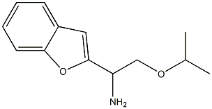 1-(1-benzofuran-2-yl)-2-(propan-2-yloxy)ethan-1-amine 结构式