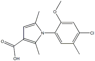 1-(4-chloro-2-methoxy-5-methylphenyl)-2,5-dimethyl-1H-pyrrole-3-carboxylic acid