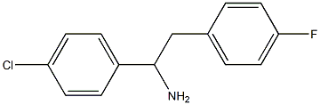 1-(4-chlorophenyl)-2-(4-fluorophenyl)ethan-1-amine Structure