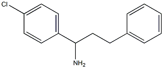 1-(4-chlorophenyl)-3-phenylpropan-1-amine 化学構造式