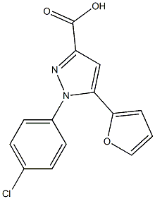 1-(4-chlorophenyl)-5-(furan-2-yl)-1H-pyrazole-3-carboxylic acid