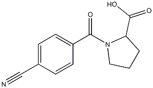  1-(4-cyanobenzoyl)pyrrolidine-2-carboxylic acid