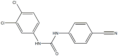 1-(4-cyanophenyl)-3-(3,4-dichlorophenyl)urea 结构式