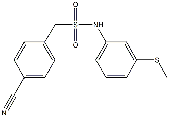 1-(4-cyanophenyl)-N-[3-(methylsulfanyl)phenyl]methanesulfonamide