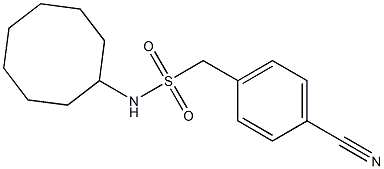 1-(4-cyanophenyl)-N-cyclooctylmethanesulfonamide|