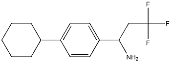 1-(4-cyclohexylphenyl)-3,3,3-trifluoropropan-1-amine