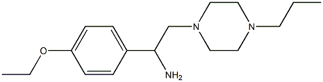 1-(4-ethoxyphenyl)-2-(4-propylpiperazin-1-yl)ethanamine 化学構造式