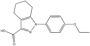 1-(4-ethoxyphenyl)-4,5,6,7-tetrahydro-1H-indazole-3-carboxylic acid 化学構造式
