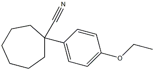 1-(4-ethoxyphenyl)cycloheptane-1-carbonitrile Structure