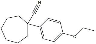 1-(4-ethoxyphenyl)cycloheptane-1-carbonitrile 化学構造式