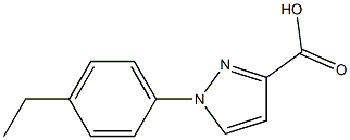 1-(4-ethylphenyl)-1H-pyrazole-3-carboxylic acid 结构式