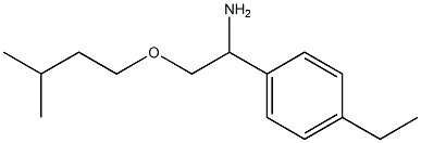 1-(4-ethylphenyl)-2-(3-methylbutoxy)ethan-1-amine Structure