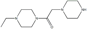 1-(4-ethylpiperazin-1-yl)-2-(piperazin-1-yl)ethan-1-one Struktur