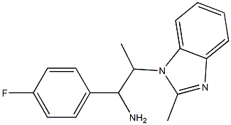 1-(4-fluorophenyl)-2-(2-methyl-1H-1,3-benzodiazol-1-yl)propan-1-amine Structure