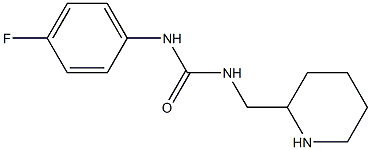 1-(4-fluorophenyl)-3-(piperidin-2-ylmethyl)urea Struktur