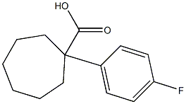 1-(4-fluorophenyl)cycloheptane-1-carboxylic acid,,结构式