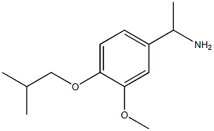 1-(4-isobutoxy-3-methoxyphenyl)ethanamine 化学構造式