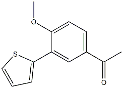 1-(4-methoxy-3-thien-2-ylphenyl)ethanone Struktur