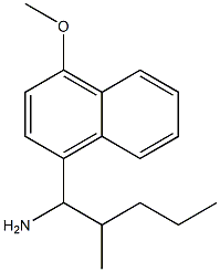 1-(4-methoxynaphthalen-1-yl)-2-methylpentan-1-amine Struktur