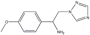 1-(4-methoxyphenyl)-2-(1H-1,2,4-triazol-1-yl)ethanamine Struktur