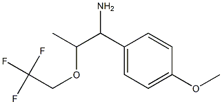 1-(4-methoxyphenyl)-2-(2,2,2-trifluoroethoxy)propan-1-amine Struktur
