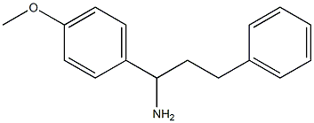 1-(4-methoxyphenyl)-3-phenylpropan-1-amine,,结构式