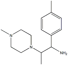 1-(4-methylphenyl)-2-(4-methylpiperazin-1-yl)propan-1-amine Structure