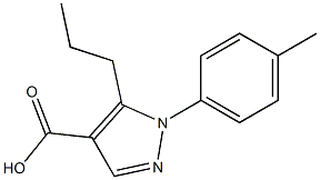 1-(4-methylphenyl)-5-propyl-1H-pyrazole-4-carboxylic acid Structure