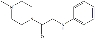 1-(4-methylpiperazin-1-yl)-2-(phenylamino)ethan-1-one,,结构式