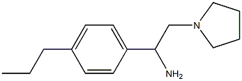 1-(4-propylphenyl)-2-pyrrolidin-1-ylethanamine Struktur