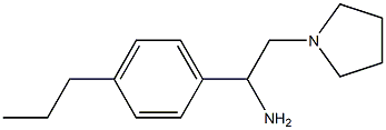 1-(4-propylphenyl)-2-pyrrolidin-1-ylethanamine Structure