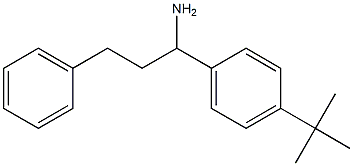 1-(4-tert-butylphenyl)-3-phenylpropan-1-amine 化学構造式