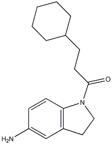 1-(5-amino-2,3-dihydro-1H-indol-1-yl)-3-cyclohexylpropan-1-one|