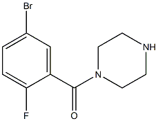 1-(5-bromo-2-fluorobenzoyl)piperazine Structure
