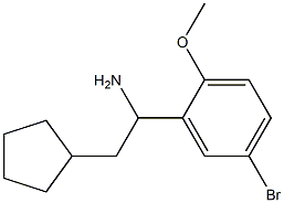 1-(5-bromo-2-methoxyphenyl)-2-cyclopentylethan-1-amine Struktur