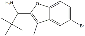 1-(5-bromo-3-methyl-1-benzofuran-2-yl)-2,2-dimethylpropan-1-amine Structure