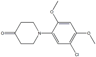 1-(5-chloro-2,4-dimethoxyphenyl)piperidin-4-one Structure