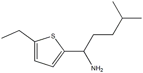 1-(5-ethylthiophen-2-yl)-4-methylpentan-1-amine Struktur