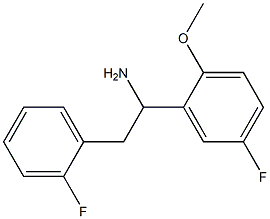 1-(5-fluoro-2-methoxyphenyl)-2-(2-fluorophenyl)ethan-1-amine Structure
