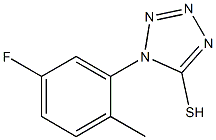 1-(5-fluoro-2-methylphenyl)-1H-1,2,3,4-tetrazole-5-thiol Struktur