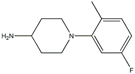 1-(5-fluoro-2-methylphenyl)piperidin-4-amine Structure