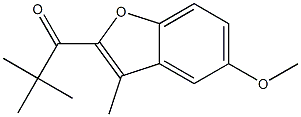 1-(5-methoxy-3-methyl-1-benzofuran-2-yl)-2,2-dimethylpropan-1-one,,结构式