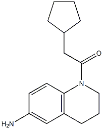 1-(6-amino-1,2,3,4-tetrahydroquinolin-1-yl)-2-cyclopentylethan-1-one Structure