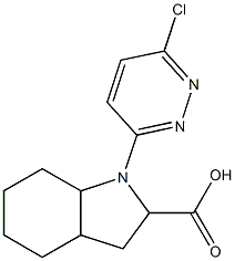 1-(6-chloropyridazin-3-yl)-octahydro-1H-indole-2-carboxylic acid Structure