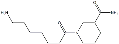 1-(7-aminoheptanoyl)piperidine-3-carboxamide Structure