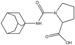 1-(adamantan-1-ylcarbamoyl)pyrrolidine-2-carboxylic acid Structure