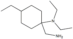 1-(aminomethyl)-N,N,4-triethylcyclohexan-1-amine 化学構造式