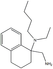 1-(aminomethyl)-N-butyl-N-ethyl-1,2,3,4-tetrahydronaphthalen-1-amine 结构式